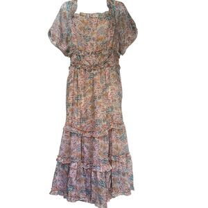 Anthropologie Love The Label Waterlily Dress Size M